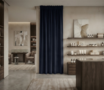 Штора Микровелюр v36 с креплением Кулиса с гребешком. Фото 1