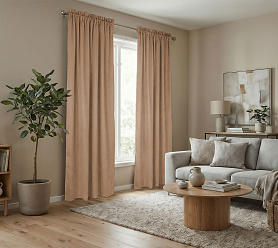 Штора Микровелюр v08 с креплением Кулиса с гребешком