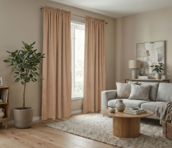 Штора Микровелюр v08 с креплением Кулиса с гребешком. Фото 2