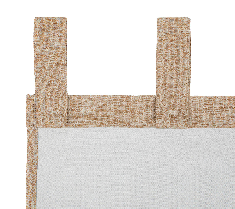 Штора Димаут Рогожка с креплением Петли с липучкой v05. Фото 4