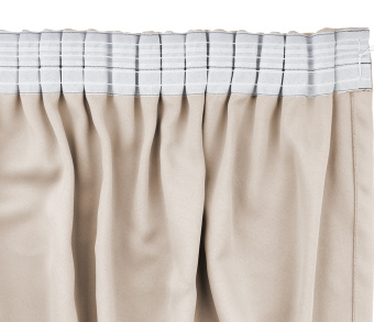 Шторы Премиум кремовые на тесьме. Фото 6
