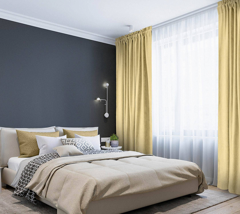 Канвас однотонные v11 с креплением Кулиска с гребешком. Фото 1