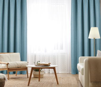 Штора Димаут Рогожка с креплением Люверсы v16. Фото 2