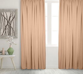 Штора Велюр матовый с креплением Кулиса с гребешком v03