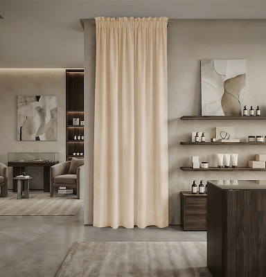 Штора Микровелюр v05 с креплением Кулиса с гребешком