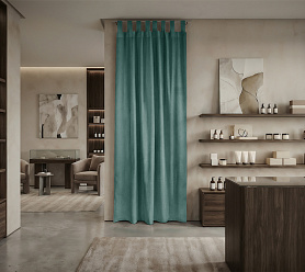 Штора Микровелюр v20 с креплением Петли с липучкой