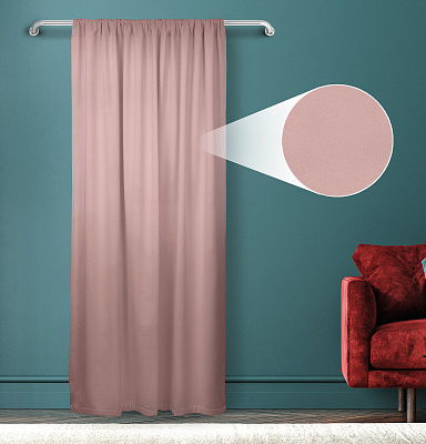 Штора Велюр матовый с креплением Кулиса v24