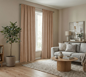 Штора Микровелюр v06 с креплением Кулиса