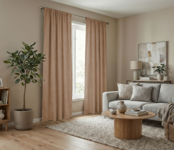 Штора Микровелюр v06 с креплением Кулиса. Фото 2