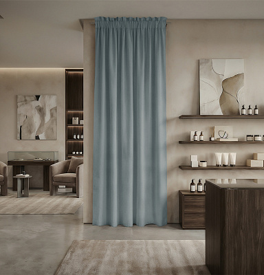 Штора Микровелюр v21 с креплением Кулиса с гребешком