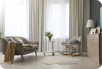 Наши работы. Однотонные шторы. Фото 5