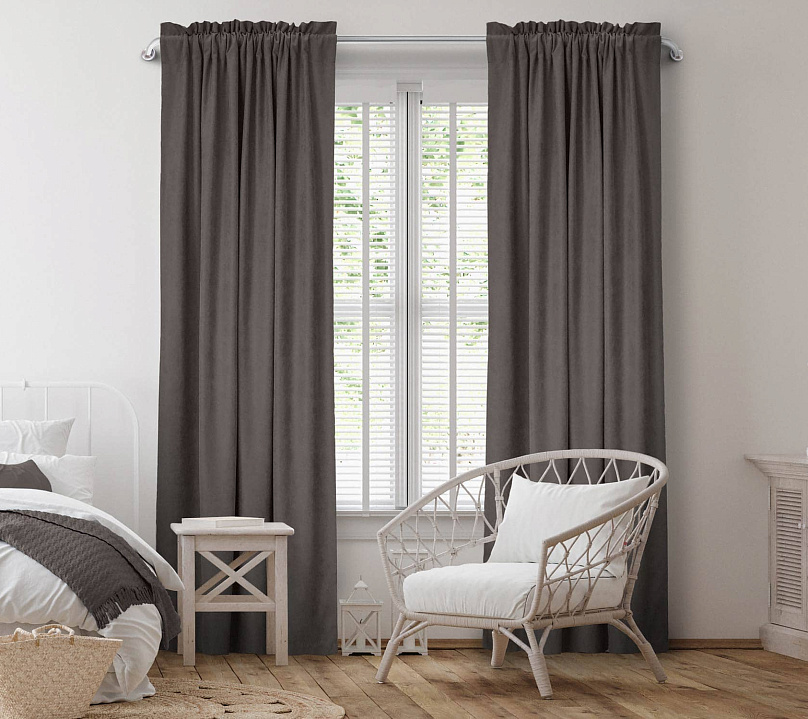 Канвас однотонные v46 с креплением Кулиска с гребешком. Фото 2