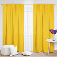 Шторы Стандарт желтые на кулиске. Фото 1
