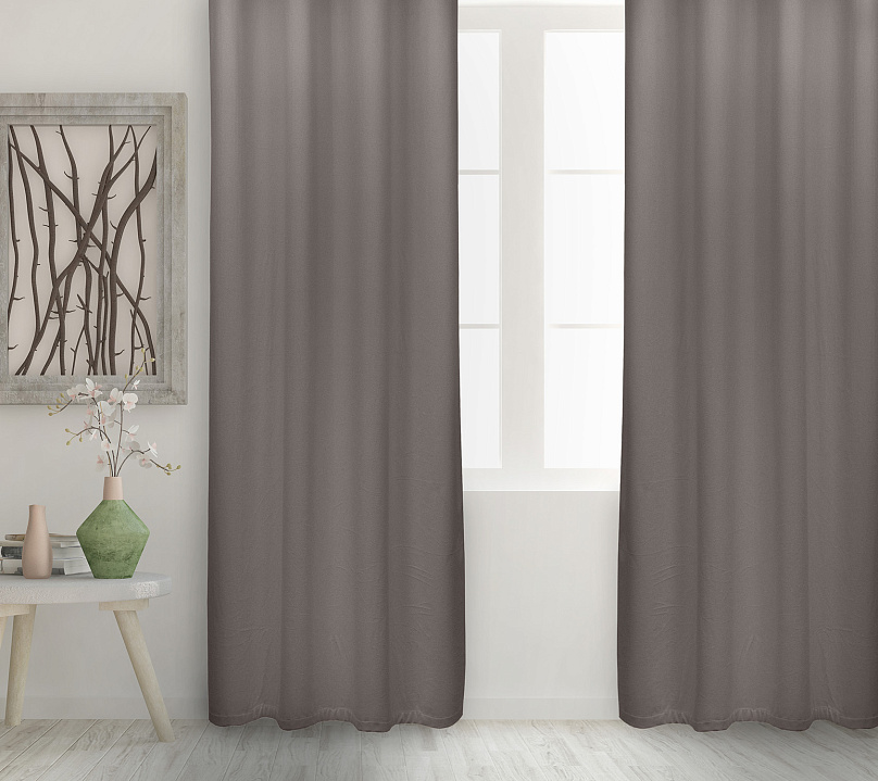 Штора Велюр матовый с креплением Люверсы v11. Фото 2