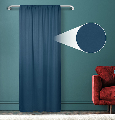 Штора Велюр матовый с креплением Кулиса v20