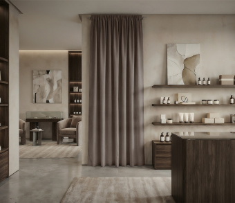 Штора Микровелюр v31 с креплением Шторная тесьма. Фото 1