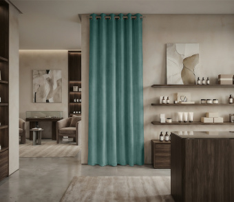 Штора Микровелюр v20 с креплением Люверсы. Фото 1