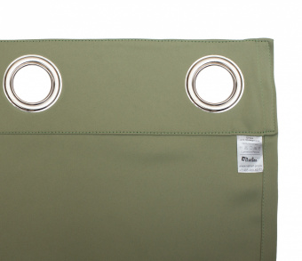 Шторы Премиум зеленые на люверсах. Фото 6