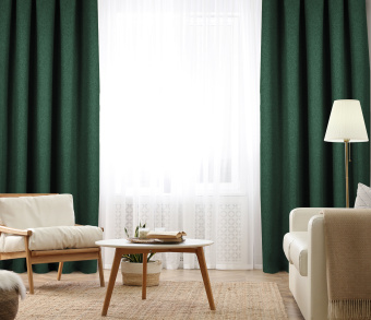 Штора Димаут Рогожка с креплением Люверсы v21. Фото 2