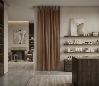 Штора Микровелюр v26 с креплением Петли с липучкой. Фото 1