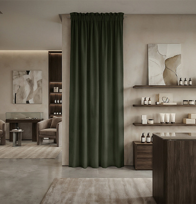 Штора Микровелюр v25 с креплением Кулиса с гребешком