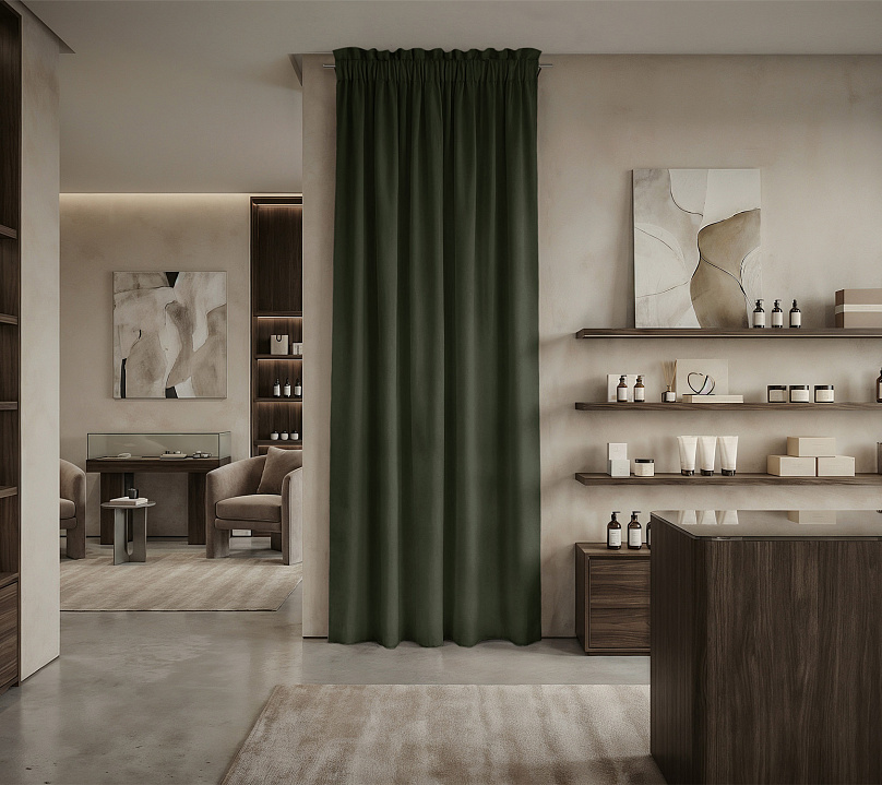 Штора Микровелюр v25 с креплением Кулиса с гребешком. Фото 1