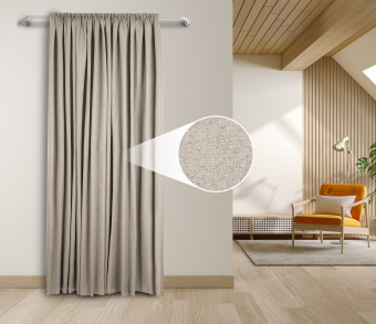 Штора Блэкаут Долли с креплением Шторная тесьма v04. Фото 1