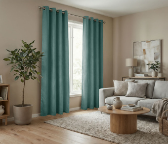 Штора Микровелюр v20 с креплением Люверсы. Фото 2