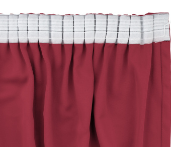 Шторы Премиум красные на тесьме. Фото 6