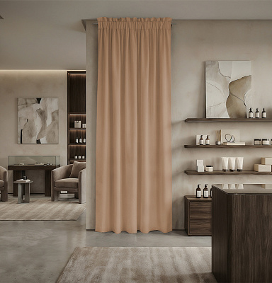 Штора Микровелюр v08 с креплением Кулиса с гребешком