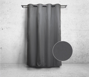 Шторы Стандарт серые на люверсах. Фото 3