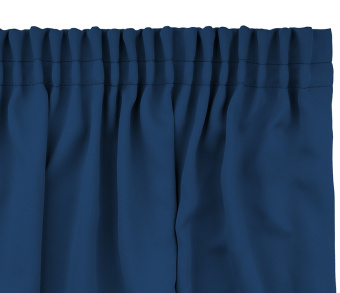 Шторы Премиум темно-синие на тесьме. Фото 5