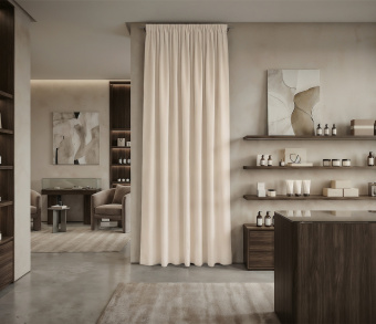 Штора Микровелюр v01 с креплением Шторная тесьма. Фото 1