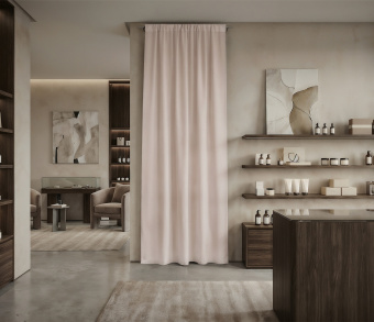 Штора Микровелюр v04 с креплением Кулиса. Фото 1