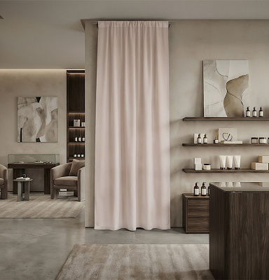 Штора Микровелюр v04 с креплением Кулиса