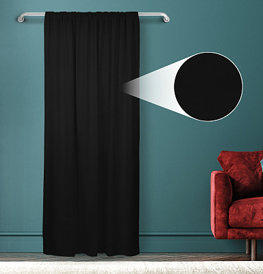 Штора Велюр матовый с креплением Кулиса v33