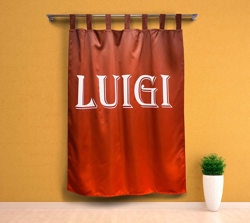 Шторы Премиум с логотипом на петлях на липучках. Фото 4