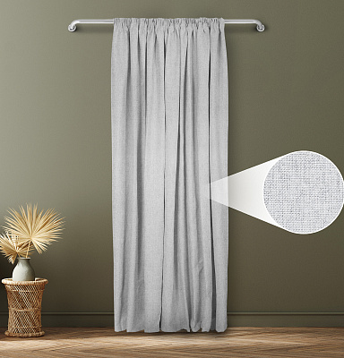 Санди однотонные v10 с креплением Шторная тесьма