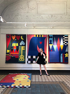 Ковер Саксони ТЭП 150х210 для выставки искусств