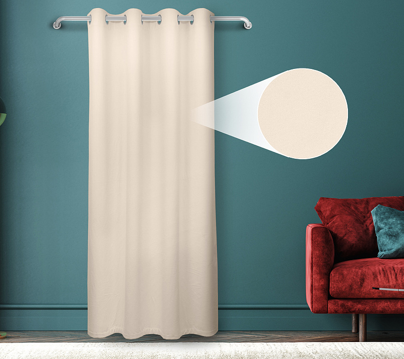 Штора Велюр матовый с креплением Люверсы v02. Фото 1