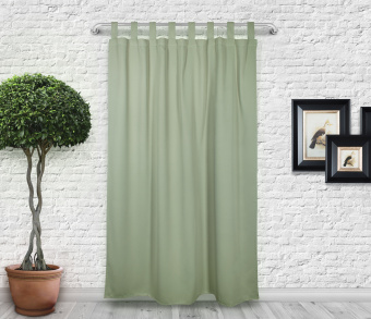 Шторы Премиум зеленые на петлях без липучек. Фото 3
