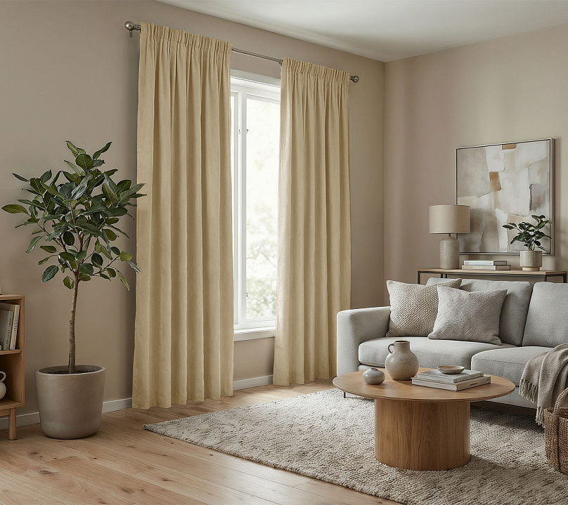 Штора Микровелюр v10 с креплением Шторная тесьма. Фото 2