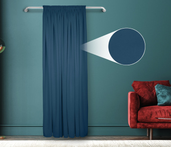 Штора Велюр матовый с креплением Шторная тесьма v20. Фото 1