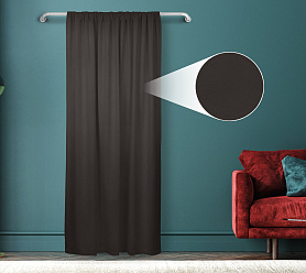 Штора Велюр матовый с креплением Кулиса v30