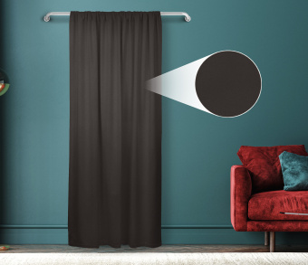 Штора Велюр матовый с креплением Кулиса v30. Фото 1