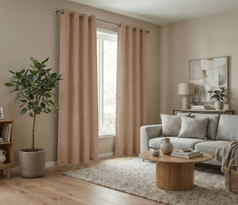 Штора Микровелюр v06 с креплением Люверсы. Фото 2