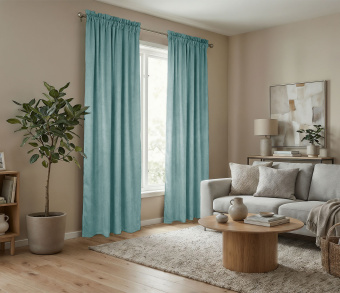 Штора Микровелюр v19 с креплением Кулиса с гребешком. Фото 2