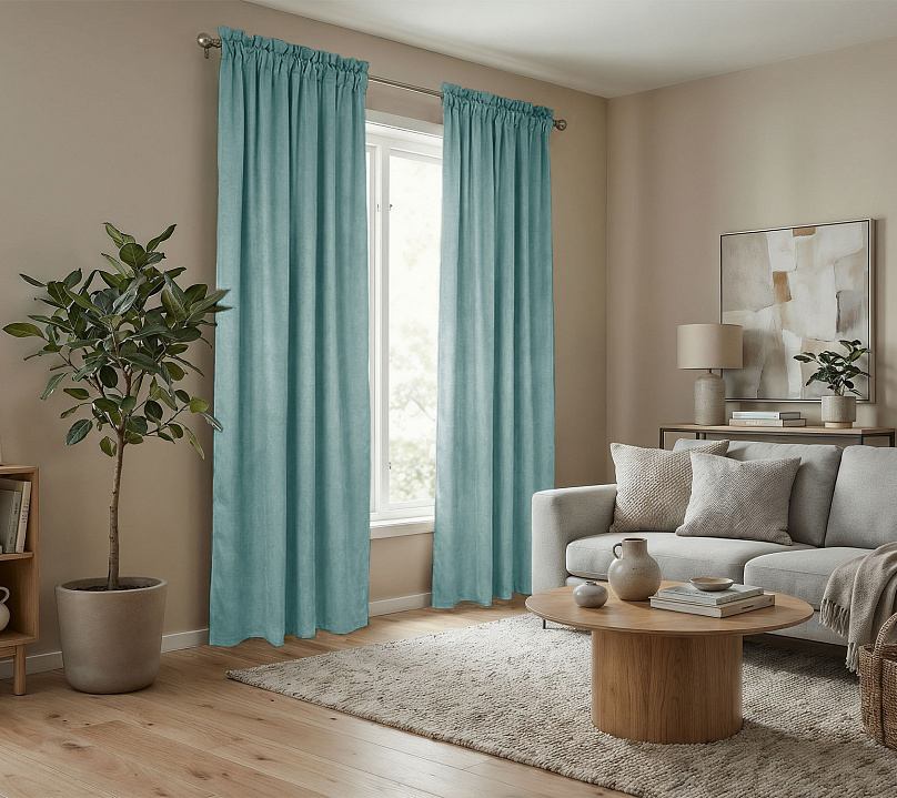 Штора Микровелюр v19 с креплением Кулиса с гребешком. Фото 2