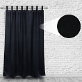 Шторы Премиум черные на петлях на липучках. Фото 4