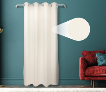 Штора Велюр матовый с креплением Люверсы v01. Фото 1